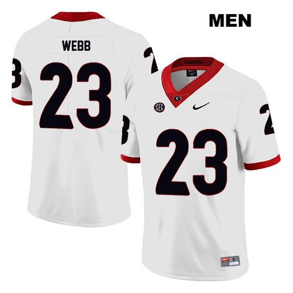 Georgia Bulldogs Men's Mark Webb #23 NCAA Legend Authentic White Nike Stitched College Football Jersey HJX4756ZB